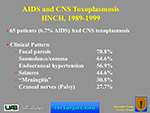 AIDS and CNS Toxoplasmosis