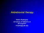  Antiretrovial therapy 