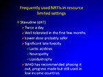 Frequently used NRTIs