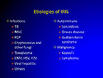 Etiologies of IRIS