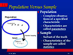 Population Vs Sample
