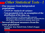 Other Statistical Tests