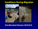 Conditions during migration
