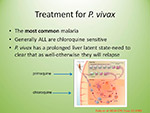 Treatment for P vivax