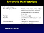 Rheumatic Manifestations