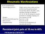  Rheumatic Manifestations 