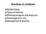 Diarrhea in children