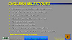 Cholera milestones