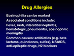 Drug Allergies 