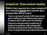 Case Control studies