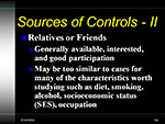  Sources of Controls 