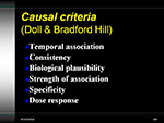 Causal criteria