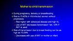 Mother to child transmission