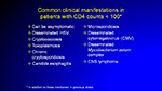 Common clinical manifestations