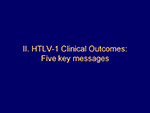  HTLV1 Clinical outcomes