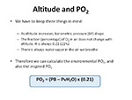 Altitude and PO2