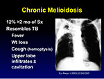Chronic Melioidosis