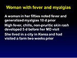 Woman with fever