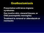  Gnathostomiasis 