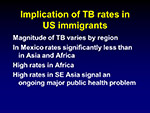Implication of TB rates