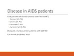 Disease in AIDS patients