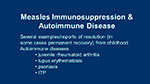  Measles Immunosuppression