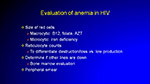 Evaluation of anemia