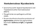  Nontuberculous Mycobacteria 