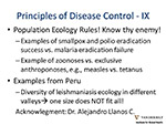  Principles of Disease Control 
