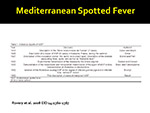  Mediterranean Spotted Fever 