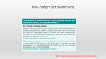 Pre referral treatment