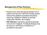 Management of sex partners