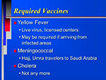 Required Vaccines