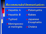 Recommended Immunizations