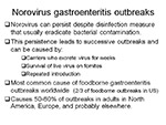 Norovirus gastroenteritis