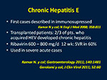  Chronic Hepatitis E