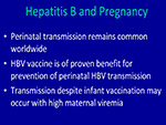 Hepatitis B and pregnancy