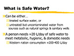 What is Safe Water