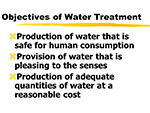 Objectives of Water Treatment