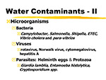  Water Contaminants 