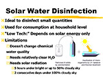 Solar Water Disinfection