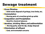 Sewage treatment