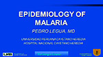 Epidemiology of  Malaria 