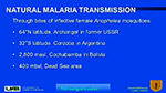 Natural malaria transmission