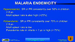 Malaria endemicity