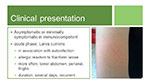 Clinical presentation