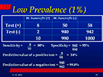 Low Prevalence