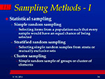 Sampling Methods