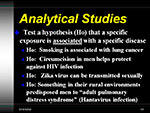 Analytical Studies