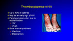 Thrombocytopenia in HIV